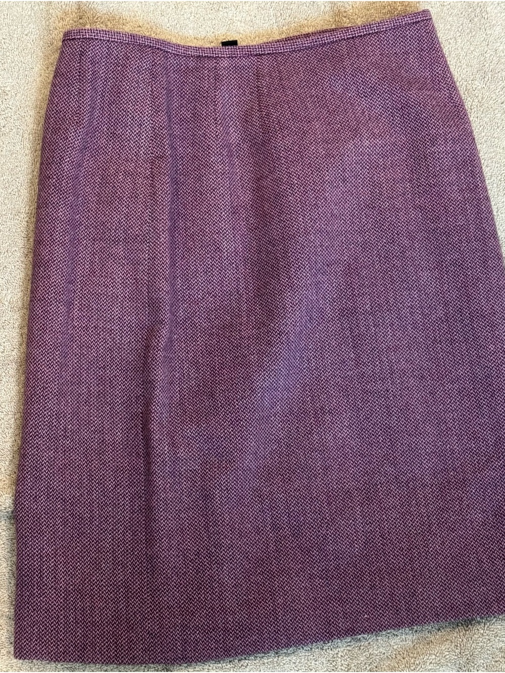 Kasper Petite Purple Wool Blend Textured Skirt – Size 4P